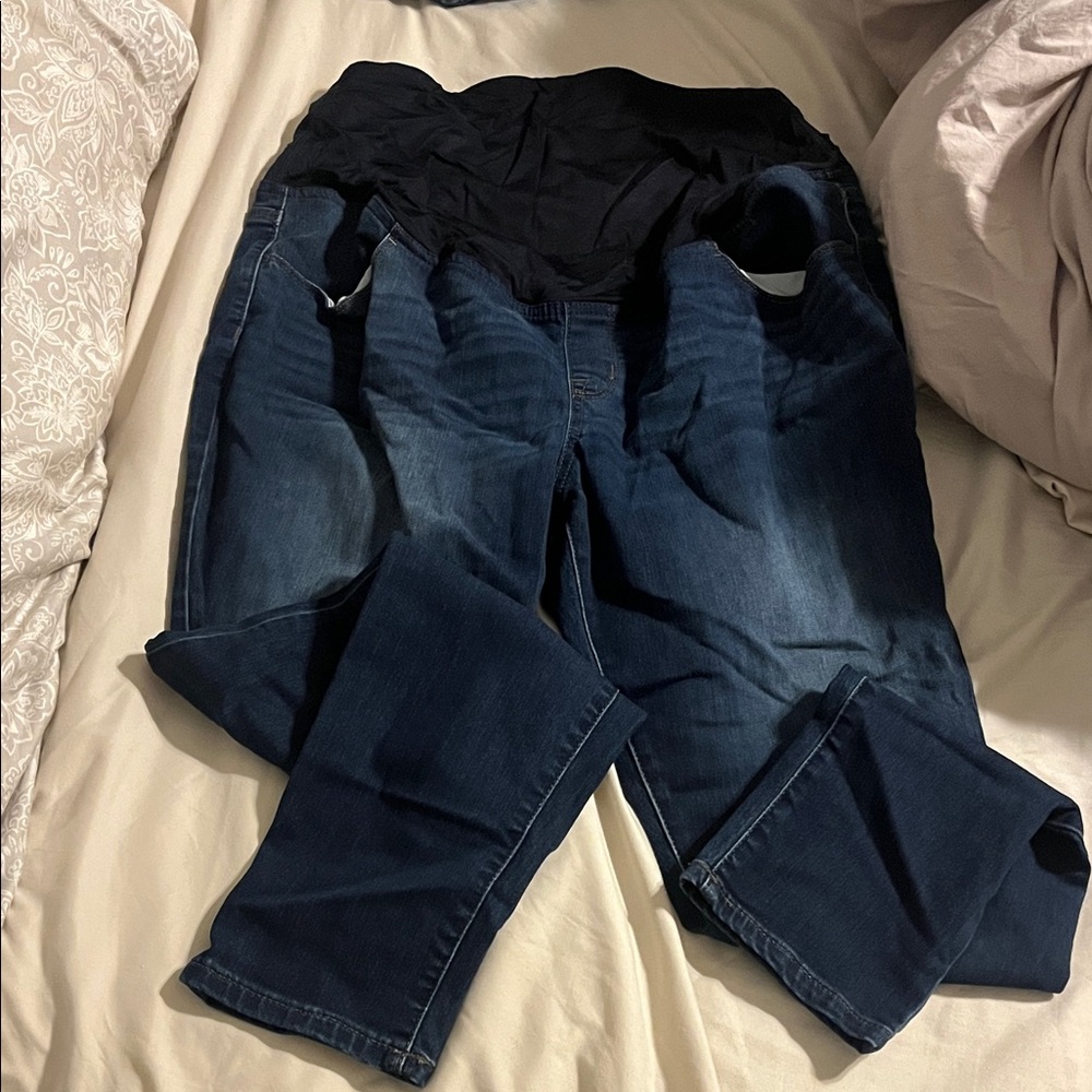 Dark Blue Maternity Jeans